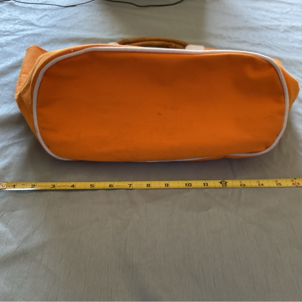 Clarins Orange and White Tote Women's Bag - Picture 7 of 10